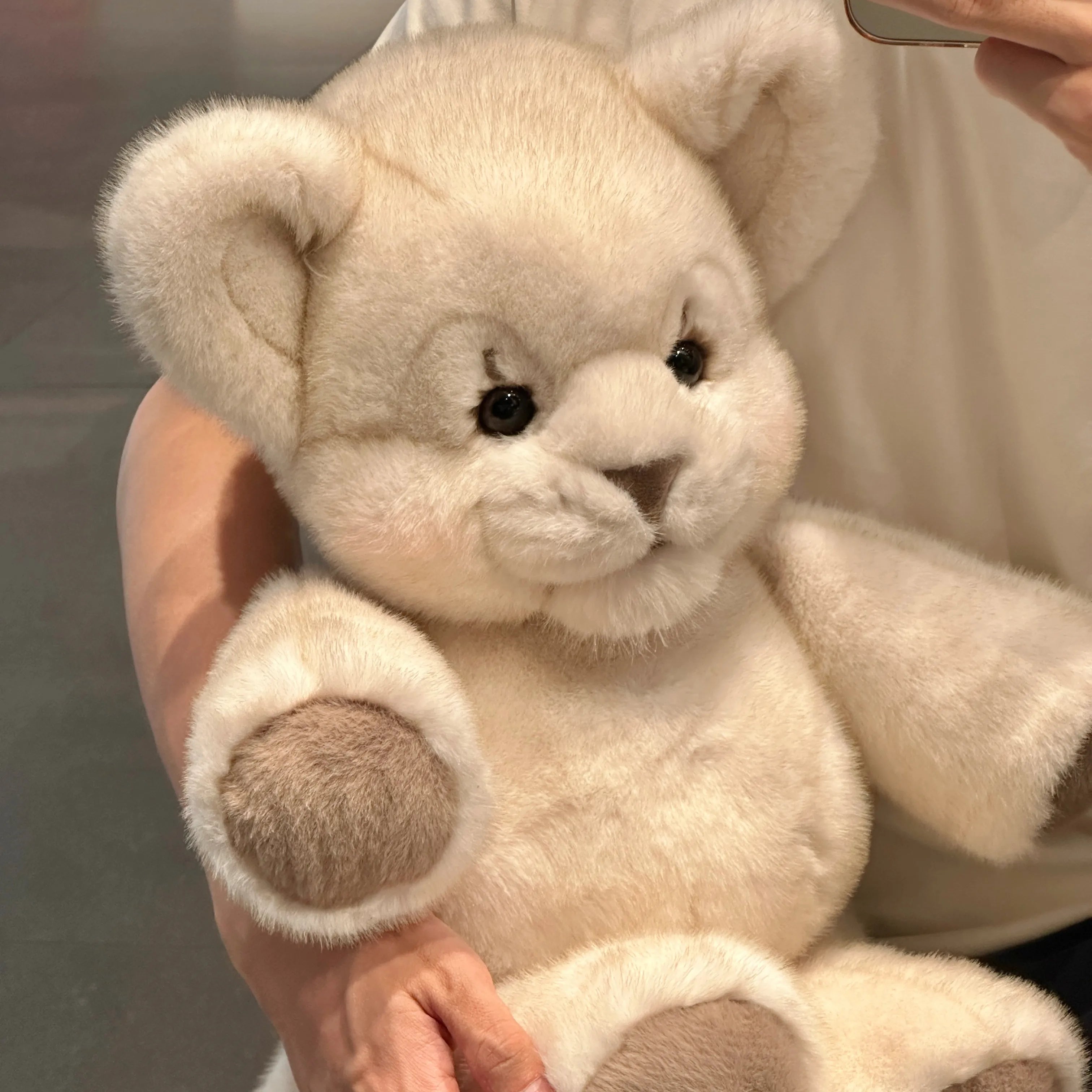 Cute White Lion Stuffed Animal