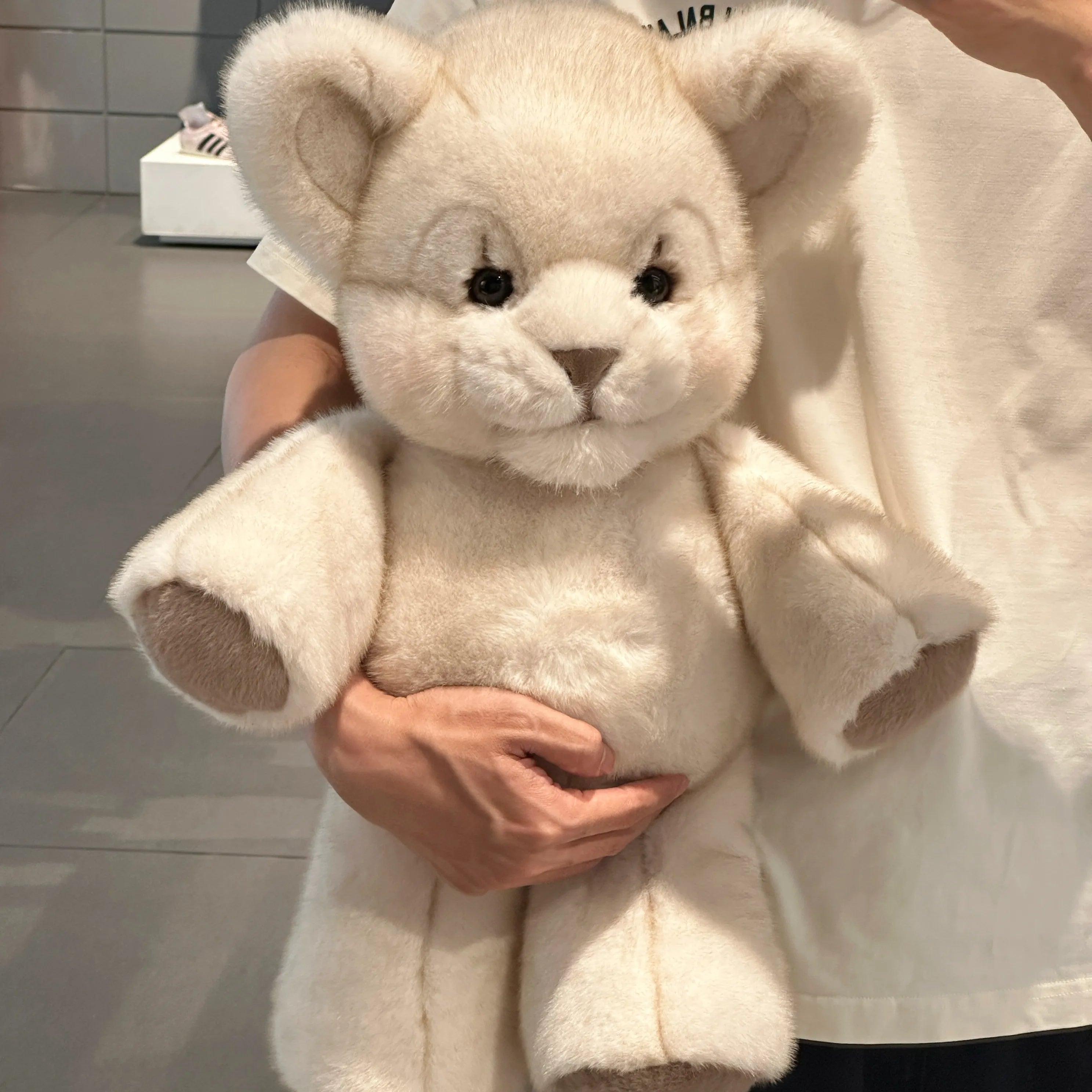 Cute White Lion Stuffed Animal