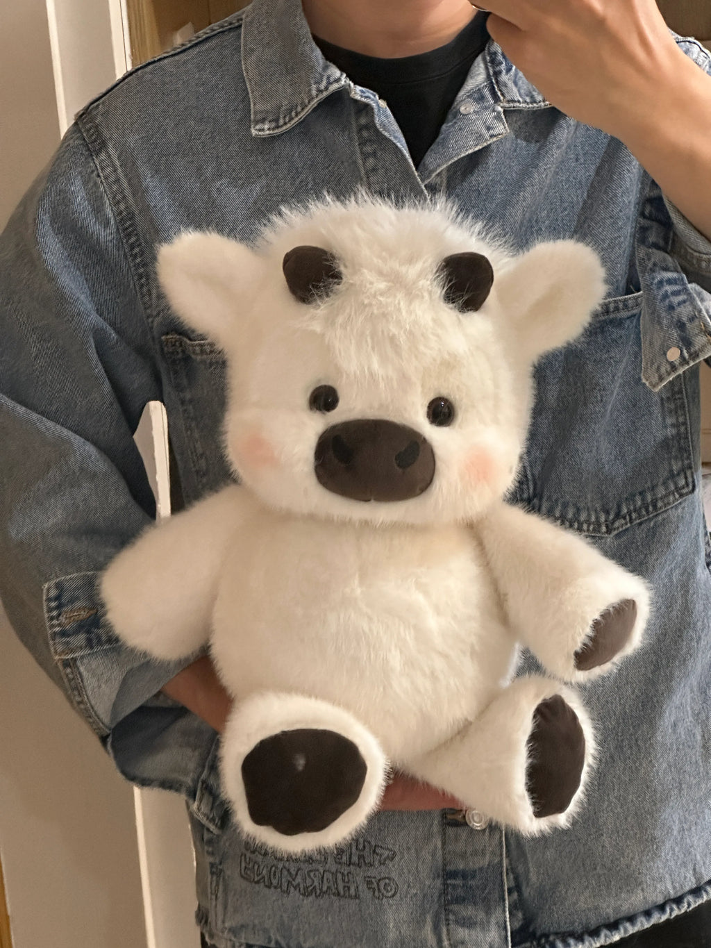 Cute Running Scottish Highland Cow Stuffed Animal